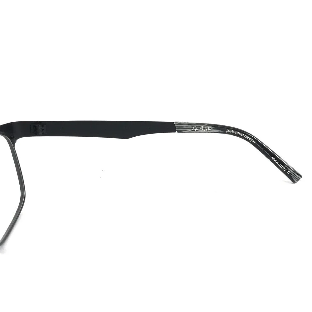 J.F. Rey Eyeglasses Frames JF2599 0000 Matte Black Textured Webbing 53-18-130